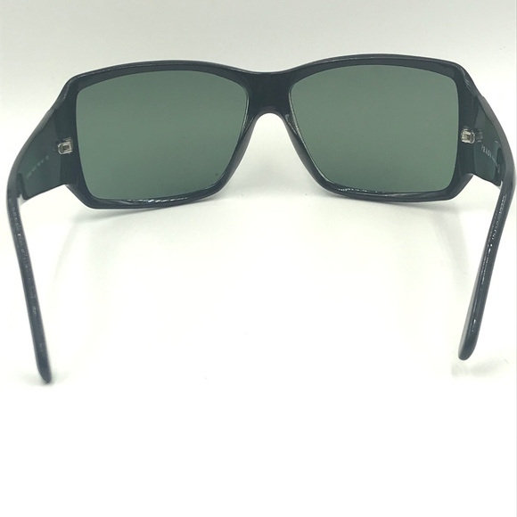 PRADA OVERSIZED SPR 09G RECTANGLE BLACK SUNGLASSES main image 6